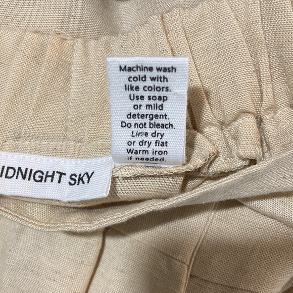 MIDNIGHT SKY, Size M, Rayon Cotton, Linen blend Skirt - Picture 7 of 7